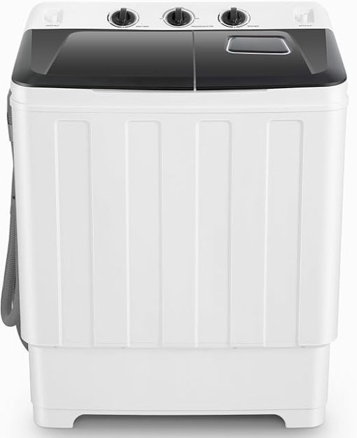 Compact 30Lbs Portable Washing Machine Twin Tub Washer Dryer Combo