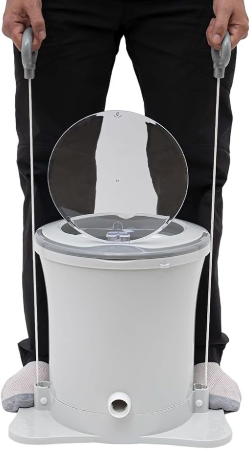 Portable Washing Machine 9L Foot Operated Spin Dryer for Travel