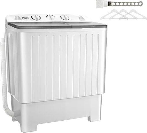 Portable Washing Machine Twin Tub 22lbs Capacity for Camping RV - Image 2