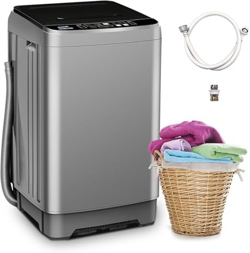 Portable 17.7lbs Full-Automatic Washing Machine for Apartments - Image 2
