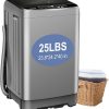 Portable 25 LBS Washing Machine with LED Display and 10 Wash Programs