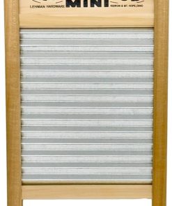 Lehman’s Galvanized Steel Manual Washboard, Rub-A-Dub, Wavy, V Crimp, for Function, Decor, or Music, Small 18 in x 8.5 inches