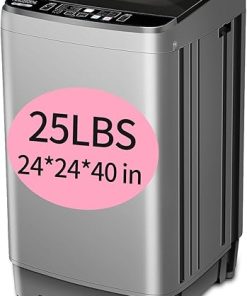 25 lbs Full Automatic Washing Machine with LED Display and Drain Pump