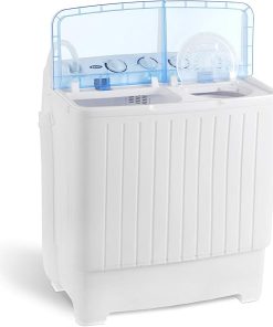 Compact Twin Tub Portable Washing Machine 17.6lbs for Travel 2