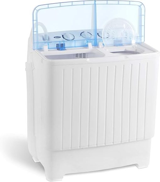 Compact Twin Tub Portable Washing Machine 17.6lbs for Travel - Image 2