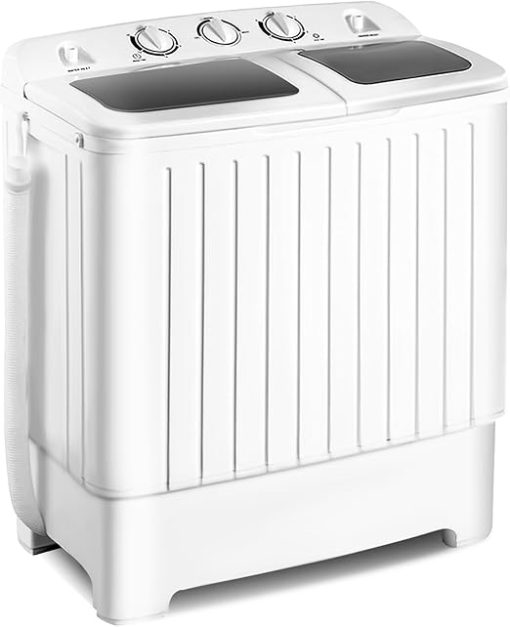 Portable Twin Tub Washing Machine 20 LBS Capacity for Small Spaces - Image 2