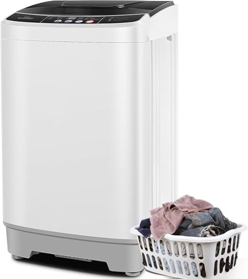 Nictemaw 20Lbs Portable Washing Machine Compact 10 Programs RV Apartment