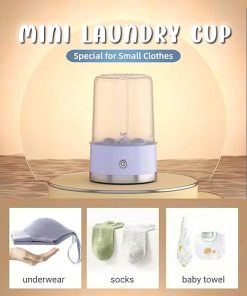Compact Wireless Mini Washing Machine for Dormitory 1L Capacity 2