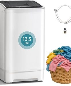 1.6 Cu Ft Portable Washer Full Automatic 8 Cycles Compact Laundry