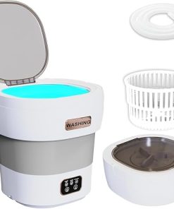 Portable Mini Washing Machine with Spin Dryer for Travel and Camping