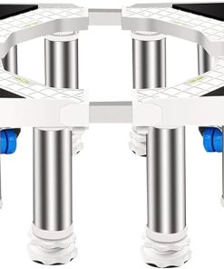 Adjustable Tumble Dryer and Washing Machine Base Trolley 41-65cm