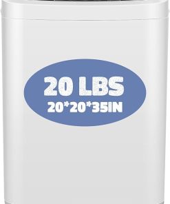 Nictemaw 20L Portable Washing Machine Full-Automatic Washer Combo
