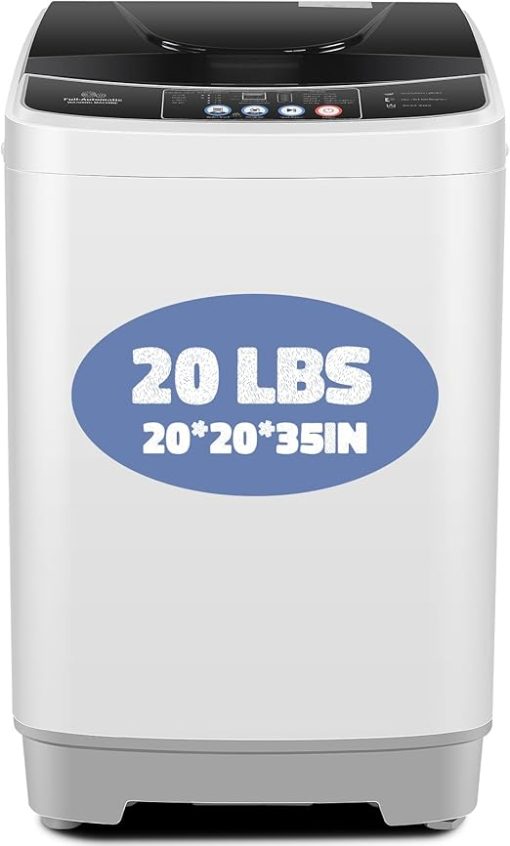 Nictemaw 20L Portable Washing Machine Full-Automatic Washer Combo