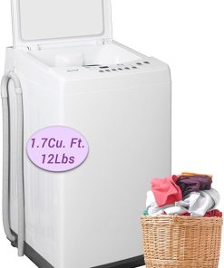 Smad 1.7 Cu Ft Portable Washing Machine Small Top Load Washer White