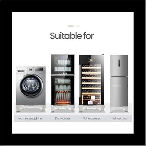 Universal Adjustable Washing Machine and Fridge Stand for Kitchen - Image 2