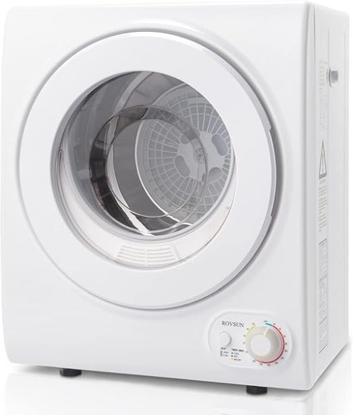 ROVSUN 110V Portable Clothes Dryer Front Load Laundry Machine 850W White