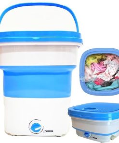 Mini Portable Washing Machine Collapsible Bucket for Camping and Travel