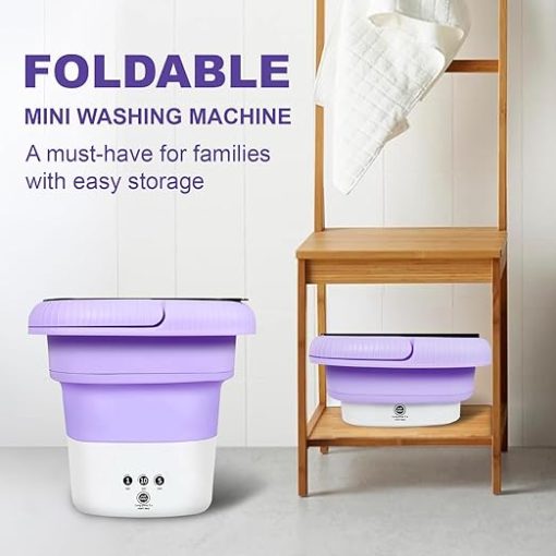 Mini Foldable Washing Machine 6.5L for Small Delicates and Travel - Image 2