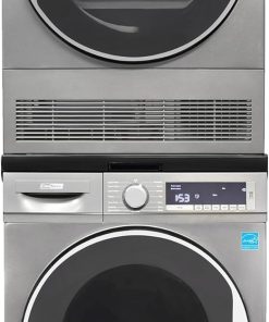 120V Washer and 220V Condensing Dryer Made in Europe with Stacking Kit