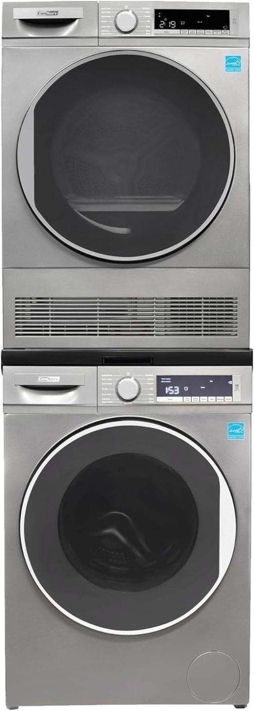 120V Washer and 220V Condensing Dryer Made in Europe with Stacking Kit