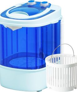 Compact Mini Washing Machine with Spin Cycle 5.7LBS for Home and RV