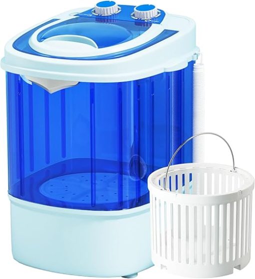 Portable 11 Lbs Mini Washing Machine for Apartments and Travel