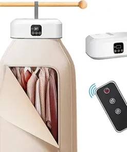 Portable Mini Clothes Dryer with Remote Control for Travel and Home