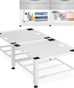 Heavy Duty Washer Dryer Pedestal Stand Fits Universal 1400lbs Capacity