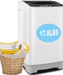 Portable 2.4 Cu.ft Washing Machine with Drain Pump for Home RV