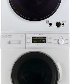 Equator 110V Compact Washer and Vented Dryer Set in White 1.57cf 3.5cf