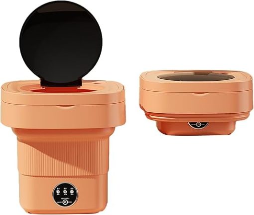 Portable Mini Washing Machine for Socks Underwear Baby Clothes Orange - Image 2