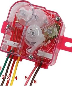 NieKe 6 Wire 180 Degree Timer for Semi-Automatic Washing Machines 2