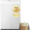 Compact Portable Washing Machine 12lbs Fully Automatic for Apartments