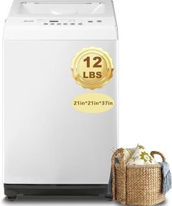 Compact Portable Washing Machine 12lbs Fully Automatic for Apartments