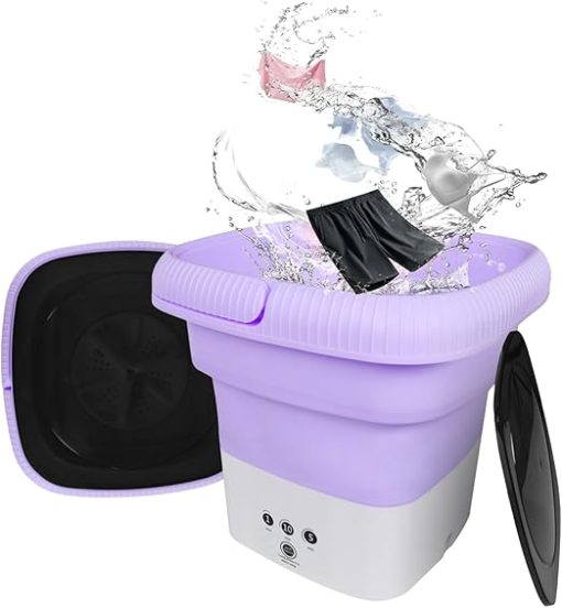 Mini Foldable Washing Machine 6.5L for Small Delicates and Travel