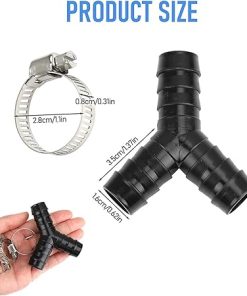 2PCS Y-Type Washing Machine Drain Hose Reducer Connector Adapter 2