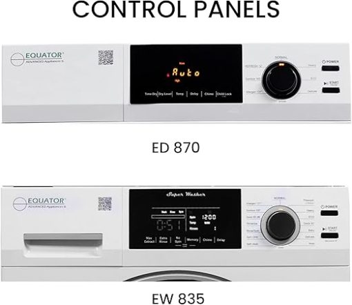 Equator Deluxe 110V Washer 1.9 cu.ft and Vented Sensor Dryer 4 cu.ft - Image 2