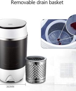 Mini Portable Washing Machine Semi Automatic Compact for Travel and Apartments 2