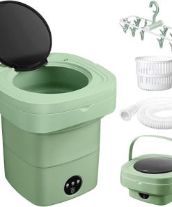 Foldable Portable Washing Machine Mini Washer for Travel and Apartments
