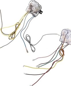 NieKe 6 Wire Washing Machine Timer 90 Degree Central Hole 68mm Shaft