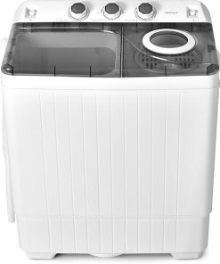 COSTWAY 2-in-1 Portable Washing Machine Twin Tub 26lbs Capacity
