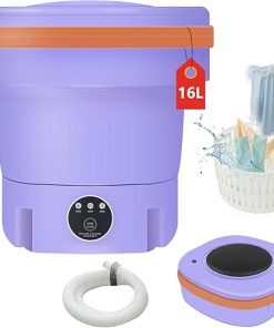 Portable 16L Foldable Washing Machine for Mini Laundry Needs