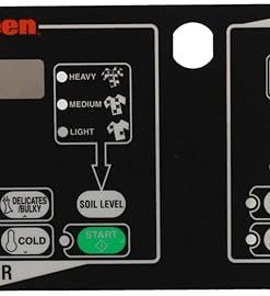 Alliance Laundry Systems Overlay Control Switch C4 802886 2