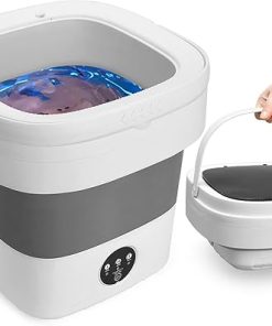 Portable Washing Machine 16L Mini Washer 3 Modes Travel Combo Grey