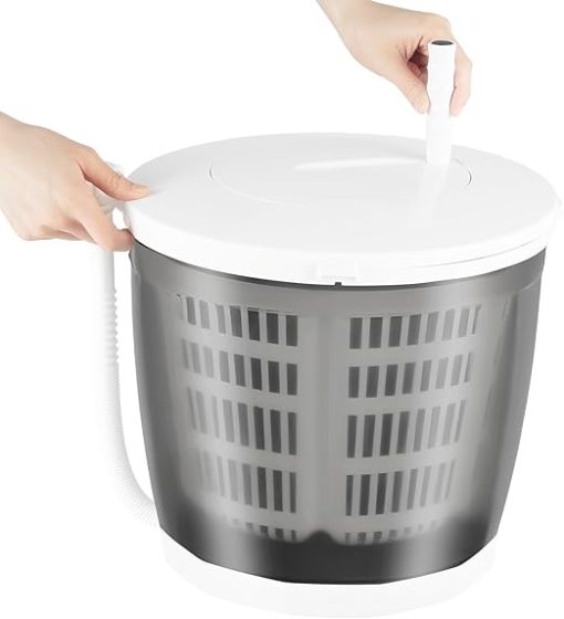 Compact Manual Washing Machine, Hand Crank Clothes Dryer for Camping