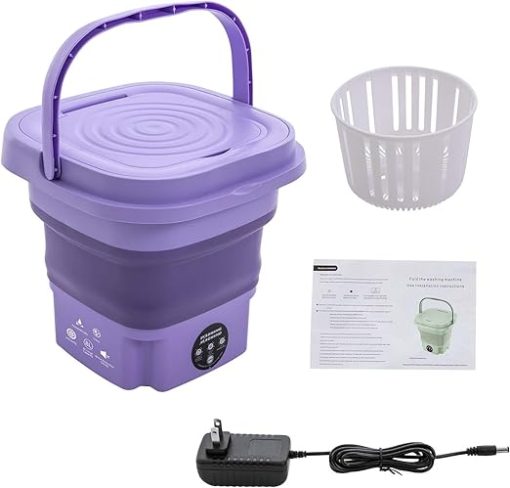 Compact Portable Mini Washing Machine for Travel and Camping Use - Image 2