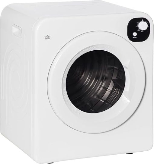 Compact 1300W Clothes Dryer with Intelligent Drying for Apartments