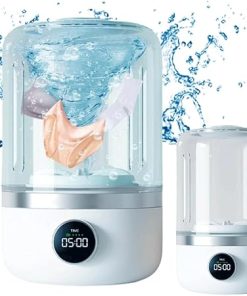 Portable Mini Washing Machine Front Load 3 Modes for Deep Cleaning