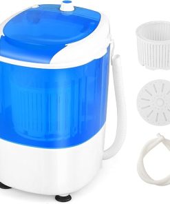COSTWAY Mini Washing Machine with Spin Dryer 5.5lbs for Home RV