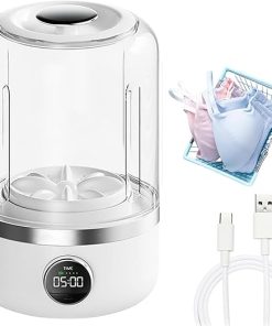 Portable Mini Washing Machine Rechargeable for Baby Clothes and Travel 2